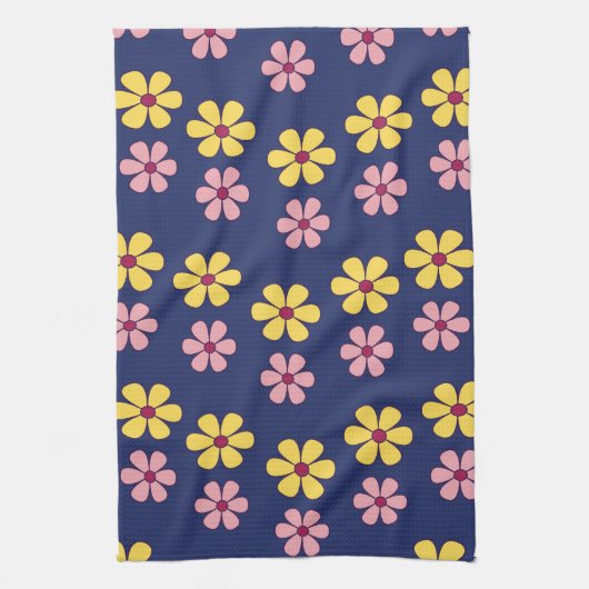 Linge De Cuisine Belles grosses fleurs (Vertical)