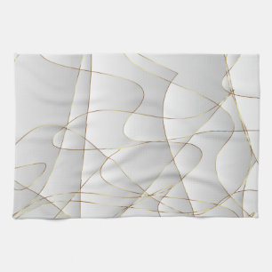 Linge De Cuisine Belles lignes d'or