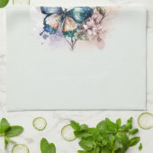 Linge De Cuisine Belles papillons et fleurs (Plié)