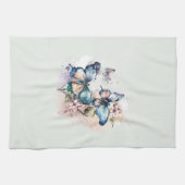 Linge De Cuisine Belles papillons et fleurs (Horizontal)