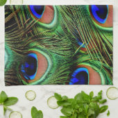 Linge De Cuisine Belles plumes de paon  (Plié)