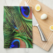 Linge De Cuisine Belles plumes de paon  (Quart Plié)