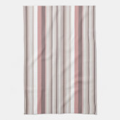 Linge De Cuisine Belles rayures brunes blanches (Vertical)