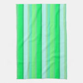 Linge De Cuisine Belles rayures vert aqua (Vertical)