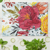 Linge De Cuisine Belles Roses (Plié)
