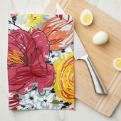 Linge De Cuisine Belles Roses (Quart Plié)