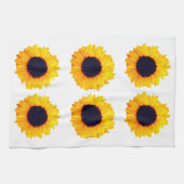 Linge De Cuisine Belles tournesols Orange Noir Jaune 4Nina (Horizontal)