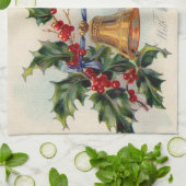 Linge De Cuisine Bells Ribbon Holly Winterberry (Plié)