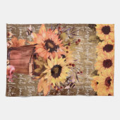 Linge De Cuisine Bénédiction de tournesol Gratitude Thanksgiving (Horizontal)
