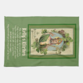 Linge De Cuisine Bénédiction irlandaise de St. Patrick Shamrocks re (Horizontal)