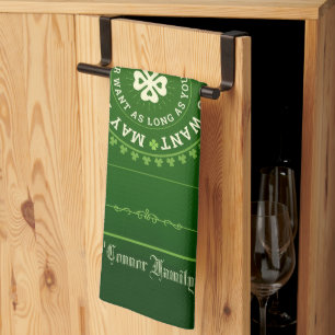 Linge De Cuisine Bénédiction irlandaise   Que vous viviez aussi lon