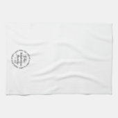 Linge De Cuisine Bénédiction simple Nom de famille Monogram Serviet (Horizontal)