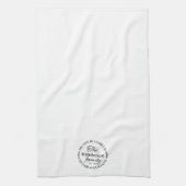 Linge De Cuisine Bénédiction simple Nom de famille Monogram Serviet (Vertical)