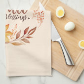 Linge De Cuisine Bénédictions d'automne florales (Quart Plié)