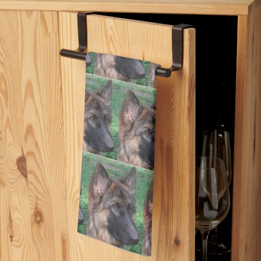 Linge De Cuisine berger allemand (Pliage en tiers)