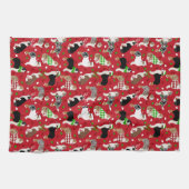 Linge De Cuisine Berger australien de Noël (Horizontal)