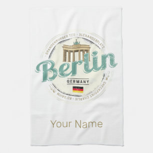 Linge De Cuisine Berlin Allemagne Porte de Brandebourg Souvenir Vin