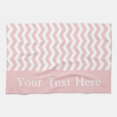 Linge De Cuisine Bermuda Pink Wave Chevron personnalisable (Horizontal)