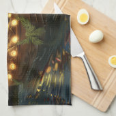 Linge De Cuisine Bernedoodle Noël Festival Voyage (Quart Plié)