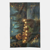 Linge De Cuisine Bernedoodle Noël Festival Voyage (Vertical)