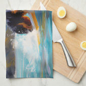 Linge De Cuisine Bernese Mountain Beach Surf Paining (Quart Plié)