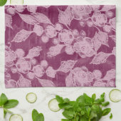 Linge De Cuisine Berries et fleurs Purple Floral (Plié)