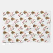 Linge De Cuisine Berries Et Pinecones (Horizontal)