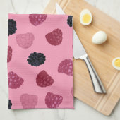 Linge De Cuisine Berries Pink Pop Art Kitchen Towels (Quart Plié)