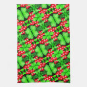 Linge De Cuisine Berries rouges avec Raindrops Abstrait Motif de la (Vertical)