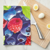 Linge De Cuisine Berry Medley (Quart Plié)