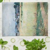 Linge De Cuisine Berthe Morisot - Dans le champ de roues à Gennevil (Plié)