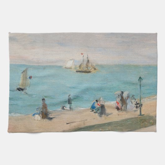 Linge De Cuisine Berthe Morisot - Sur la plage, Les Petites-Dalles (Horizontal)