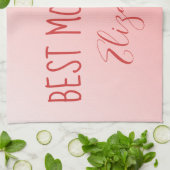 Linge De Cuisine Best Mom Ever pink ombre (Plié)