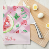 Linge De Cuisine Best Mom Farmhouse Watermelon Hearts (Quart Plié)