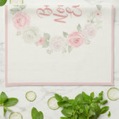 Linge De Cuisine Best Nonna Ever Pink & Green Floral Wreath (Plié)