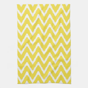 Linge De Cuisine Beurre Jaune Cottage Sud Chevrons