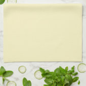 Linge De Cuisine Beurre jaune uni (Plié)
