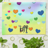 Linge De Cuisine bff ~ coeurs (Plié)