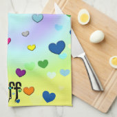 Linge De Cuisine bff ~ coeurs (Quart Plié)