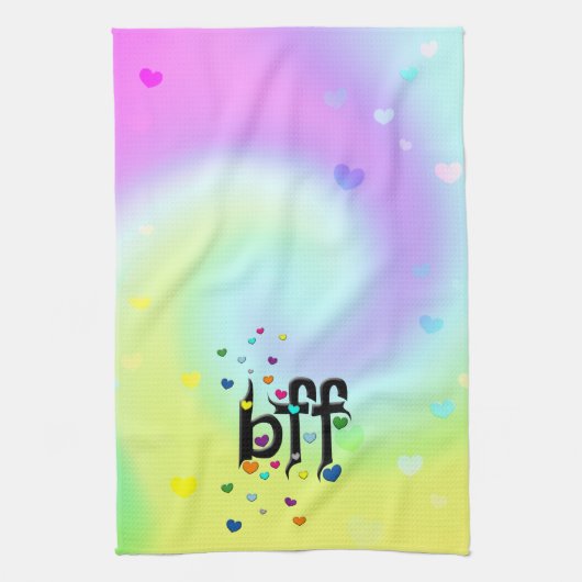 Linge De Cuisine bff ~ coeurs (Vertical)