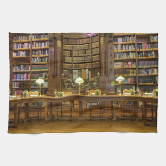 Linge De Cuisine Bibliothèque historique antique (Horizontal)