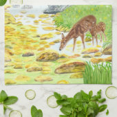 Linge De Cuisine Biche et faon (Plié)