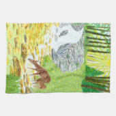 Linge De Cuisine Biche et faon (Horizontal)