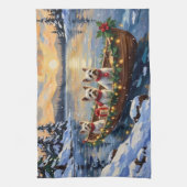 Linge De Cuisine Bichon Frise Christmas Boat Holiday (Vertical)