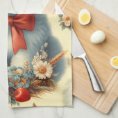 Linge De Cuisine Bichon Frisé Vintage (Quart Plié)