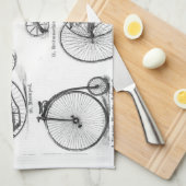Linge De Cuisine Bicyclette à grande roue Penny Farthing (Quart Plié)