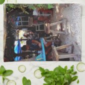 Linge De Cuisine Bicyclette bleue (Plié)