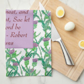 Linge De Cuisine Bienheureux au repas Robert Burns (Quart Plié)