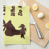 LINGE DE CUISINE BIENVENUE À MAN CAVE (Quart Plié)