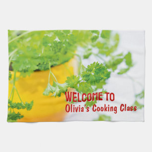 Linge De Cuisine Bienvenue dans le cours de cuisine de Name Herb Ar